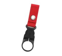 lopituwe Clip para Colgar Botella, Llavero con Anillo para Botella de Agua, Soporte para cinturón, para Senderismo, Negro, Rojo, 14.2 x 2.5 cm