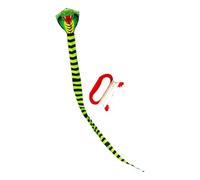 lopituwe Cometa voladora de Serpiente para Actividades al Aire Libre, Brillante, Ideal para niños. Cometa voladora de Serpiente para Actividades al Aire Libre, Profesional, 8m con línea roja