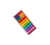 lopituwe Cubos acrílicos con Estuche de Almacenamiento. Bloques de construcción Colores Brillantes. Reflejos únicos Que inspiran una Experiencia Aprendizaje lúdica, Estilo B