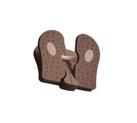 lopituwe Equipo de Ejercicio para piernas, máquina de Pasos portátil, Mini Step, ejercitador de Pedal, máquina para ejercitar pantorrillas en casa, Mini Escalera, marrón, 23.5 x 21.5 x 11. cm