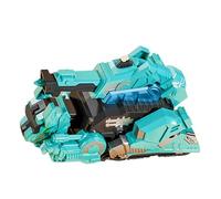 lopituwe Este Coche de Dinosaurio transformable Ofrece Aventuras Gracias a su Empuje Manual hacia adelante en Ambos Modos. Vehículo de ingeniería deformación para niños, Tiranosaurio Azul