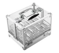 lopituwe Estuche para fichas con 6 estantes acrílicos para Guardar fichas. Solución Ideal para Noches de Juego en casa, Fiestas de Casino o Noches Casino en casa. Tiene Capacidad para hasta 600 .