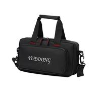 lopituwe Estuche universal para tablero de efectos de bajo con excelente artesanía. Músicos que buscan un almacenamiento confiable equipos. Bolsa almacenamiento para, Negro, 34x18x7cm