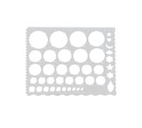 lopituwe Juego de herramientas para filigrana de papel para niños. Plantilla circular con regla y patrones encaje para crear círculos del tamaño que prefieran. Las esquinas a ambos lados del círculo