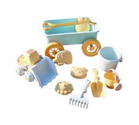 lopituwe Juego de Playa versátil para niños pequeños con Carrito de Playa. Incluye Divertidas Herramientas Arena para un Juego Creativo al Aire Libre. Carretilla para niños con bidón Agua. Camión