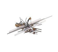 lopituwe Kit de reparación de saxo tenor profesional de 94 piezas, tornillos de barra de flores resistentes al desgaste, juego de resortes de tuerca de retención, instrumento Musical