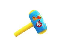 lopituwe Martillo de peluche colorido, relleno de algodón, 8 cm, con un atractivo diseño dibujos animados, fabricado con seguridad y suavidad. Martillo peluche 23,8 cm. Suena al agitarlo.