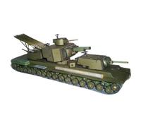 lopituwe Modelo de Tanque Ruso Hecho a Mano, Regalo para entusiastas, Atractiva Experiencia de Modelado Papel 3D, desafío ensamblaje para Mentes Creativas, Rompecabezas 3D Hecho a Mano, Juego