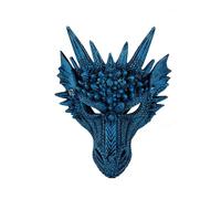 lopituwe Para Máscara de Animal única para Cosplay y Fiestas de Disfraces para Máscara de Cosplay de PU para Máscara Cosplay para Máscara de dragón para Máscara de Fiesta Máscaras de Halloween, Azul