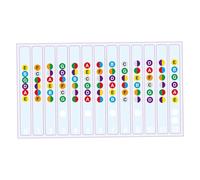 lopituwe Pegatinas para diapasón de bajo electroacústico | Pegatinas autoadhesivas para notas para facilitar el aprendizaje | Mejora la práctica de guitarra, accesorios para principiantes y escalas.