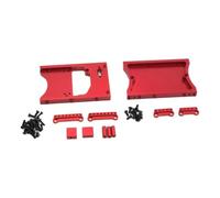 lopituwe Piezas de metal para varillaje de dirección repuesto para modelo a escala para un mejor rendimiento control Amortiguador metal ajustable para coche RC, parachoques delantero aleación