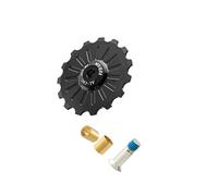 lopituwe Poleas de Cambio Trasero Equipadas con Rueda de rodamiento cerámico El Transporte eficaz de la Cadena Mejora la precisión del Cambio de Velocidad Guía de Rueda Libre, Negro, 15T