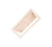 lopituwe Puerta de para Madera para casa de muñecas a Escala 1:12. Duradera, Hermosa, Ideal para Jugar en Miniatura y divertirse creativamente. El Modelo Puerta para Madera está diseñado para