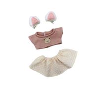 lopituwe Ropa para muñecas de Felpa Disfraz de muñeca algodón para muñecas 20 cm con Tiempo Juego Lindo y cómodo La Ropa para imaginación Permite Cambiar fácilmente la