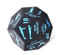 lopituwe Transforma tu Rutina de Ejercicios con el Juego de Fitness Dice. Lleva Tus hábitos de Fitness al Siguiente Nivel. Dados Digitales Redondos de 12 Caras de PU Parks, Azul
