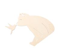 LOPUNER 1 Juego Cartel de Madera con Diseño de Oso para Decoración de Pared Infantil Adhesivo de Animales para y Habitación de Decoración Chic y Atractiva