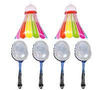 LOPUNER 1 juego de globos de bádminton - Globo inflable deportivo con forma de raqueta para decoración de fiestas deportivas, centro de mesa para mesas y paredes, papel de aluminio.