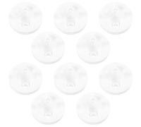 LOPUNER 10 Piezas Cubiertas de Enchufe para Bebés de Protección Infantil para Enchufes Eléctricos Diseño Seguro y de Instalar Material Aislante Color Blanco con Manija para