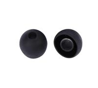 LOPUNER 10 Tapones de Silicona Negros Resistentes y Cómodos Cancelación de Ruido y Uso Repetido para Auriculares para Auriculares Intraurales de 13mm