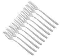 LOPUNER 12 Piezas Tenedores de Acero Inoxidable para Cena y Postre Cubiertos Resistentes y Aptos para Lavavajillas Set de Cubiertos Metálicos para Hogar Restaurante y Hotel