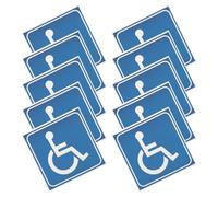 LOPUNER 15 piezas Pegatinas para Discapacitados Adhesivos de Señalización para Vehículos y Sillas de Ruedas de Discapacidad Reconocible para la Seguridad y Conciencia