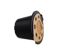 LOPUNER 2 Cápsulas de Café Reutilizables con Filtro Permanente de Acero Inoxidable y Tapa Dorada para Máquina de Café con Capacidad de 20ml y Fácil Limpieza