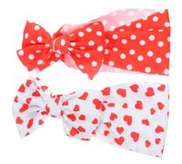 LOPUNER 2 Piezas Diademas para Bebés con Moño Grande Accesorios para Niñas con Diseño de Puntos y Diadema Elástica para y Ocasiones Especiales para Recién Nacidos y Niñas Pequeñas