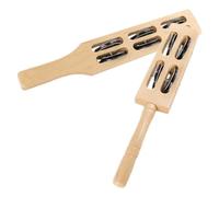LOPUNER 2 Piezas Instrumentos de Percusión para Sonajeros de Madera y Bastones Rítmicos para Exploración Musical y Expresión Creativa Juguetes Educativos para Desarrollo Infantil