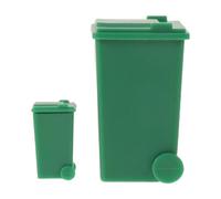 LOPUNER 2 Piezas Miniatura Apariencia Realista y Estable de Plástico con Tapa Verde para Maquetas de Planificación Urbana y Escenas de Maquetas