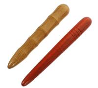 LOPUNER 2 Piezas Varilla de Masaje de Madera para Pies Función de Acupuntura, Forma Retro Tradicional, Uso Doméstico para Mujeres durante Ver Televisión