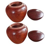 LOPUNER 2piezas Urnas Pequeñas De Recuerdo Mini Urnas Portátiles De Madera Sellado Hermético Superficie Lisa y Diseño Compacto para Conservación