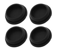 LOPUNER 4 Piezas Tapón de Drenaje de Silicona para Congelador, Sello de Drenaje de Repuesto para Congelador Horizontal, Negro, Silicona, a Prueba de Fugas, para Hogar y Comercio