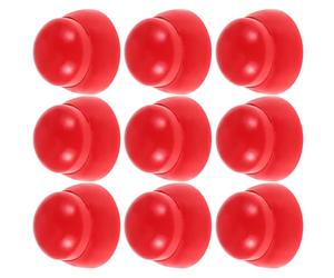 LOPUNER 50 Tapas Protectoras de Plástico Rojo para Tuercas M10, Resistentes Decoloración y Fáciles de Mantener, Ideales para Estructuras de Juegos Infantiles al Aire Libre