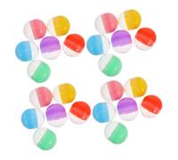 LOPUNER 50piezas De Bolas De Plástico Redondo Contenedores Vacíos Para Juguetes Bolas Rellenables Para Máquina De Chicles Para Regalos De Fiesta De Navidad y Decoración