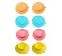 LOPUNER 8 ventosas de silicona: accesorio para platos de bebé - ventosa de doble cara para vajilla - almohadilla de succión antideslizante para cuencos