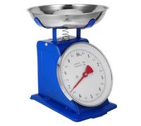 LOPUNER Báscula de Cocina Mecánica con Cuenco Desmontable, Capacidad 10 Kg, Acero Inoxidable y Hierro, Dial Fácil de Leer para Preparación de Alimentos y Decoración Vintage