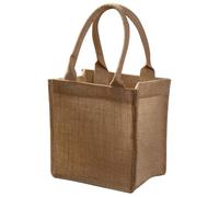 LOPUNER Bolsa de Yute Reutilizable para Mujer Ligera y Resistente con Asas, Adecuado para Compras y Ceremonias, Material de Arpillera Ecológico y Duradero