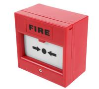 LOPUNER Botón Cumplimiento de Normas de Seguridad de Alarma Manual Rojo de Plástico Resistente al Daño y Desgaste para Control de Puertas Adecuado para Escaleras y Espacios Públicos