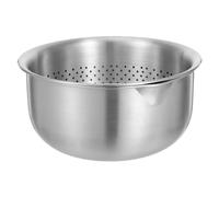 LOPUNER Colador de Malla de Acero Inoxidable con Gran Capacidad, Fácil de Limpiar y Drenaje Preciso, Adecuado para Lavar Arroz y Espaguetis Cocina