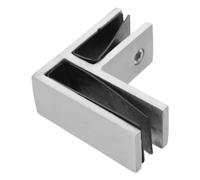 LOPUNER Conector con Paneles Templados de 10-13mm para Barandilla de Vidrio de Acero Inoxidable Resistente al Óxido y Revestimiento de Goma Antideslizante para Balcón