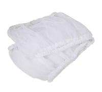 LOPUNER Cubierta de Malla para Jaula de Pájaros Tamaño S, Color Blanco | Red Elástica Inferior, Instalación Fácil, Lavable a Máquina, Reduce Suciedad Suelo, Uso Interior
