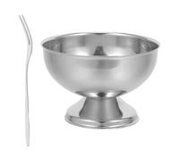 LOPUNER Cuencos Postre de Acero Inoxidable de 160ml para Celebracion Verano con Diseño Moderno y Funcionalidad Flexible Ideales para Buffet y Restaurantes
