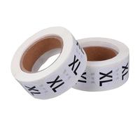 LOPUNER Etiquetas Adhesivas Redondas para Ropa 2 Rollos X 500 Unidades, Pegatinas Autoadhesivas de Tamaño Práctico Xl, Resistentes al Desgaste para Organización de Prendas