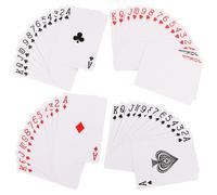 LOPUNER Juego de Cartas de Póker en Blanco de Papel para Sublimación Térmica Tarjetas de Notas Pequeñas de Transferencia de Calor 1 Juego para DIY y Entretenimiento en Fiestas