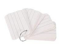 LOPUNER Juego de Tarjetas de Notas en Blanco Material Papel Liso Portátil Diseño Creativo para Memoria y Estudio para Manualidades y Oficina