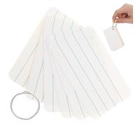 LOPUNER Juego de Tarjetas Didácticas Diseño de Aprendizaje en Papel Portátil para Notas y Vocabulario en Blanco, Uso Versátil en y Oficina