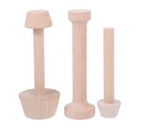 LOPUNER Molde para Tarta de Huevo Mini de Materiales Sintéticos, 3 Piezas, Ecológico Olor, Adecuado para Repostería Casera y Fiestas