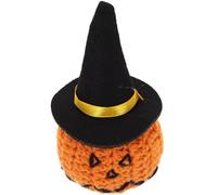 LOPUNER Muñeco de Peluche de Calabaza Naranja para Adorno de Mesa Temática de Halloween, Felpa Suave y Diseño Clásico Adecuado para Oficina y Ambiente Festivo