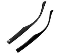 LOPUNER Patillas Repuesto para Gafas de Sol Tr90 Par Diseño de Doble Diente Ligero y Cómodo para Reparación de Patillas Rotas 14X1X06Cm Negro