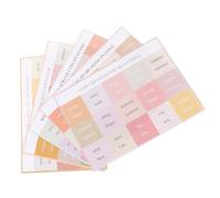 LOPUNER Pestañas de Índice para Biblia en Papel, 5 Hojas, Diseño Colorido Cruzado, Fácil Localización de Pasajes para Estudio Bíblico y Proyectos DIY
